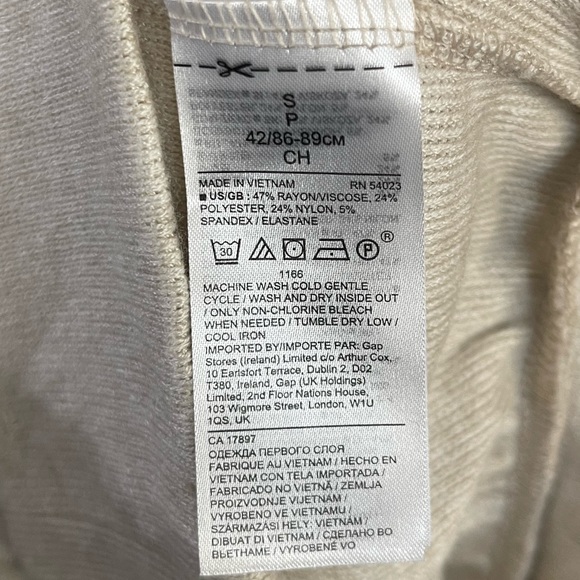 Banana Republic | Oatmeal Heather Cross Over Sweater Size Small - Picture 12 of 16